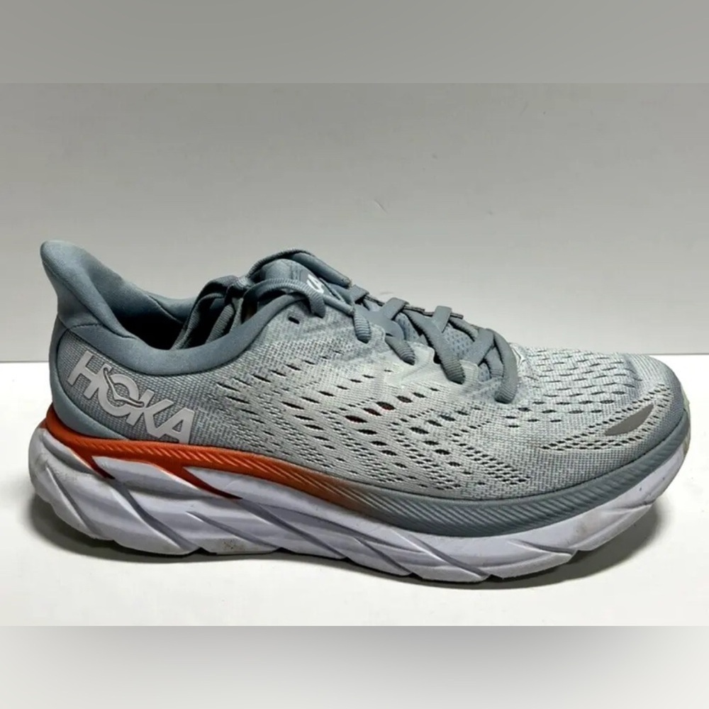 Hoka One One Womens Clifton 8 Running Shoes Blue Size 7.5 M